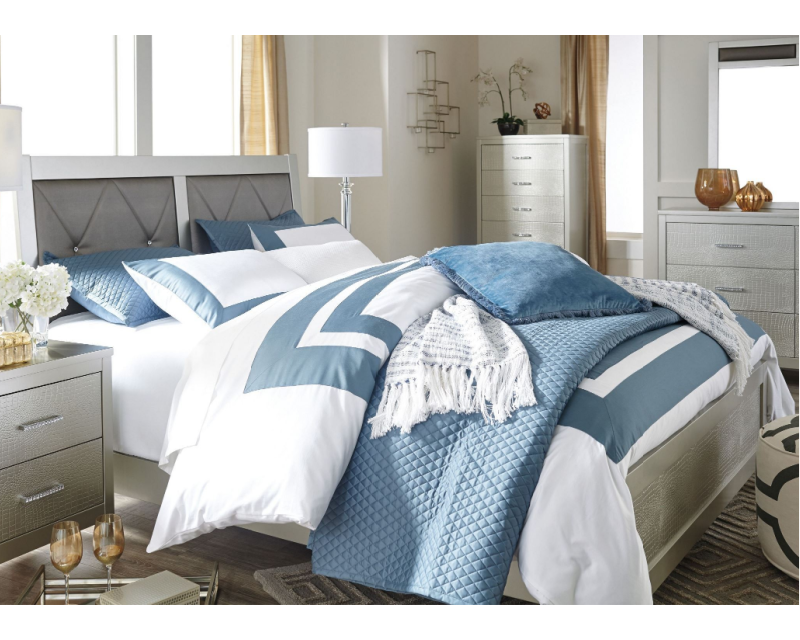 Ashley Olivet King Bed To Own, King Size Bed Finance Bad Credit