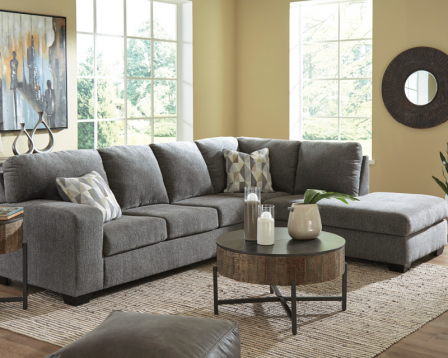Rent To Own Affordable Furniture Tori Slate Sectional